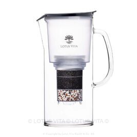 LOTUS Glas-Filterkanne TOYA – NATURA PLUS® – Anthrazit 1,4 L