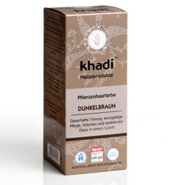 KHADI Pflanzenhaarfarbe Dunkelbraun