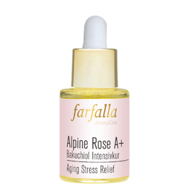 FARFALLA Alpine Rose A+ Bakuchiol Intensivkur, Aging Stress Relief