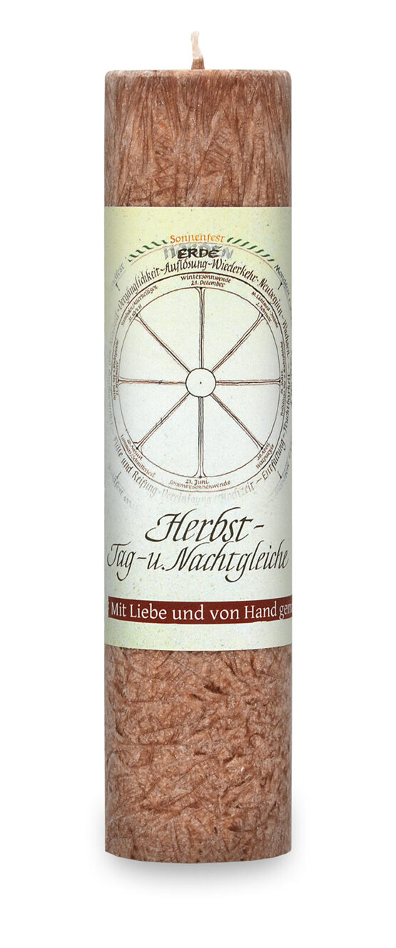 ALLGÄUER HEILKRÄUTER-KERZE Herbst - Tag-u. Nachtgleiche