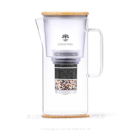 LOTUS Glas-Filterkanne KATARA – NATURA PLUS® 1,4 L
